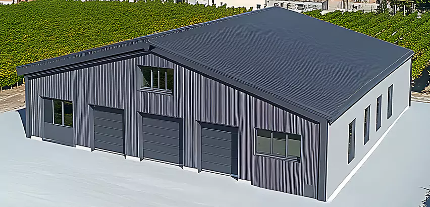 Corrugated Garage Roof Repair in Glen Ellyn