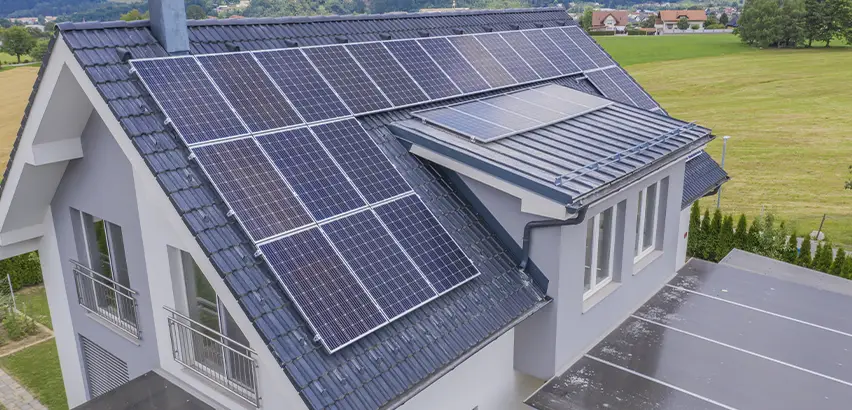 Residential Solar Roof Installation in Glen Ellyn
